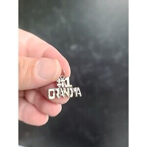 Sterling #1 Grandma Charm/Pendant Vintage